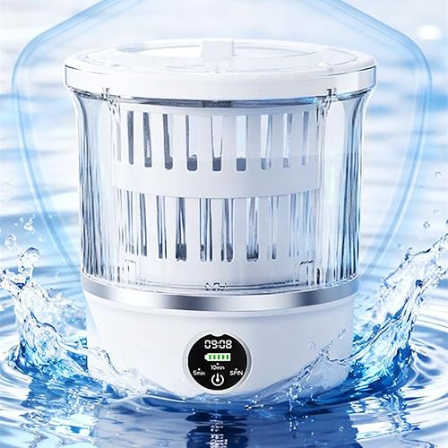 Miniatura 3 de Portable Washing Machine Low Noise Built-in Drain Laundry Dryer - Mini Washer Apartment Washing Machine for Home Apartment Dorm RV Travel Camping