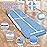 FBSPORT 6.6ft Inflatable Air Gymnastics Mat Training Mats 4 inches Thickness Gymnastics Tracks for Home Use/Training/Cheerleading/Yoga/Water with Pump
