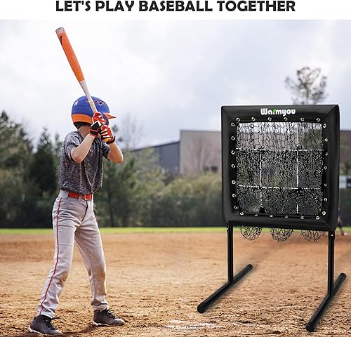 Miniatura 7 de Sports Pitching Net with Strike Zone BaseballSoftball Net Best Hitting Nets Target Portable 9-Hole Pitching Aid Adjustable Height Training Equipment
