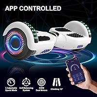 Vista 4 de Kids Scooter with Bluetooth Speaker & Corlorful LED Lights, Dual 250W Motor 7.5 Mph Speed, Gifts for All Ages