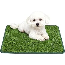 Artificial Grass for Dogs, 80 x 100cm Dog Grass Pee Pad Artificial Grass Rug Turf Puppy Pad Replacement Dog Grass Training Pads for Dogs Play Indoor and Outdoor