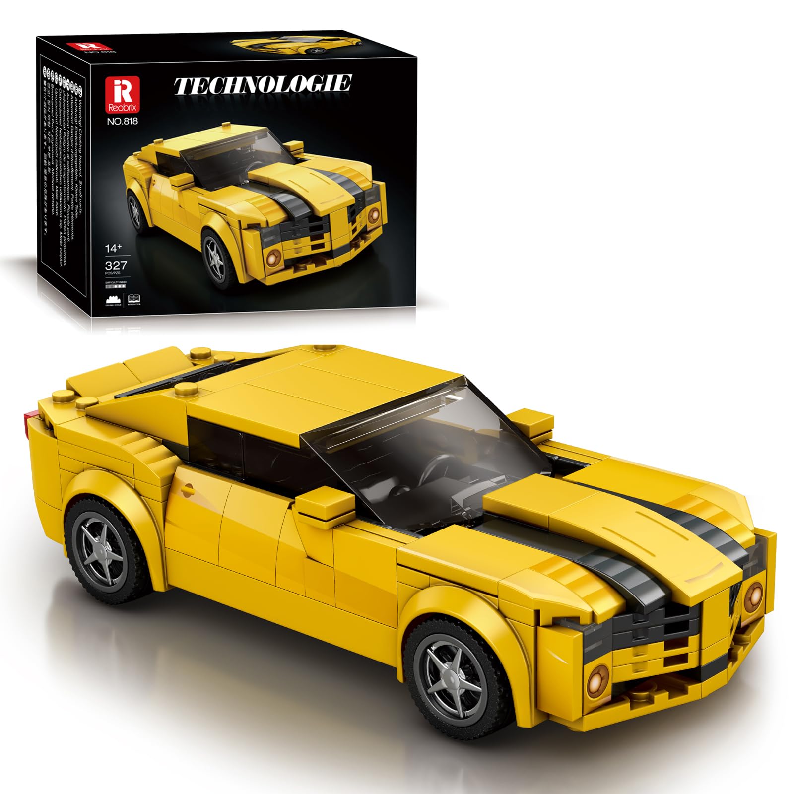 Reobrix 818 Chevrolet Camaro Building Blocks Set, 1:24 Scale