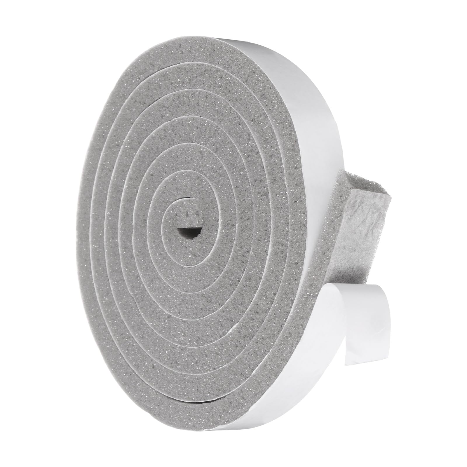 sourcing map 20mmx10mm Foam Weather Stripping, Self Adhesive Door Seal Insulation Strips, Soundproofing Foam Seal Tape for Door/Window, Air Conditioning (2 Meter Total Length in 1 Roll)
