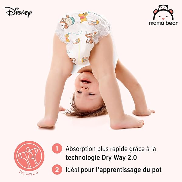 by Amazon pañales de aprendizaje Disney, talla 5 (de 12 a 17 kg), 70 unidades, blancos (anteriormente de la marca Mama Bear, mismo producto) - 4