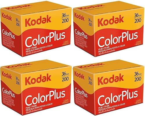 4 rollos de exposición Kodak Colorplus 200 ASA 36