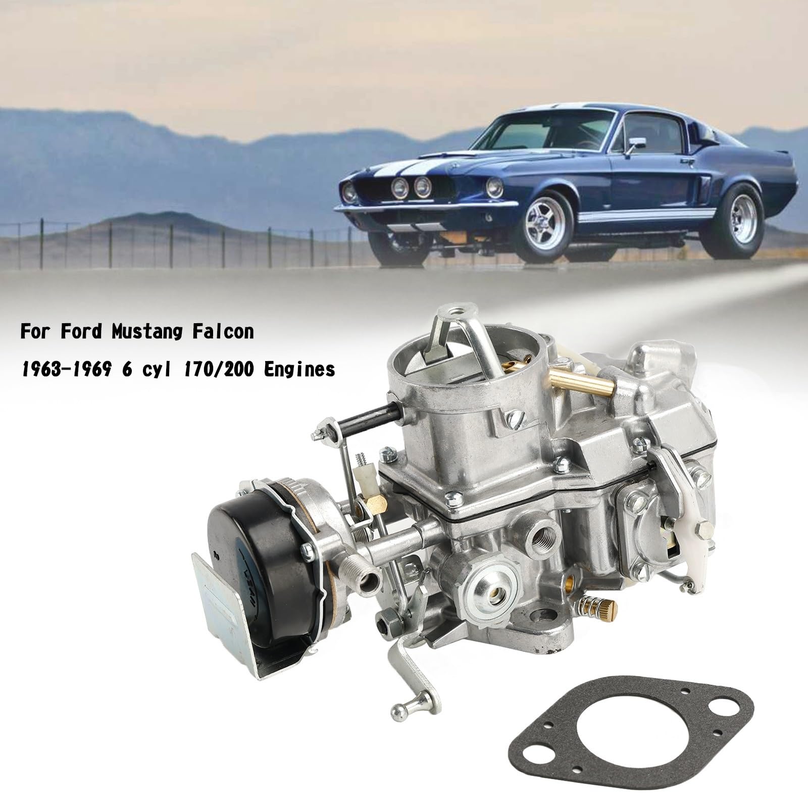 Zestawy do naprawy gaźnika Gaźnik 1100 pasujący do Ford Mustang Falcon 1963-1969 6-cylindrowych 170/200 Gaźnik