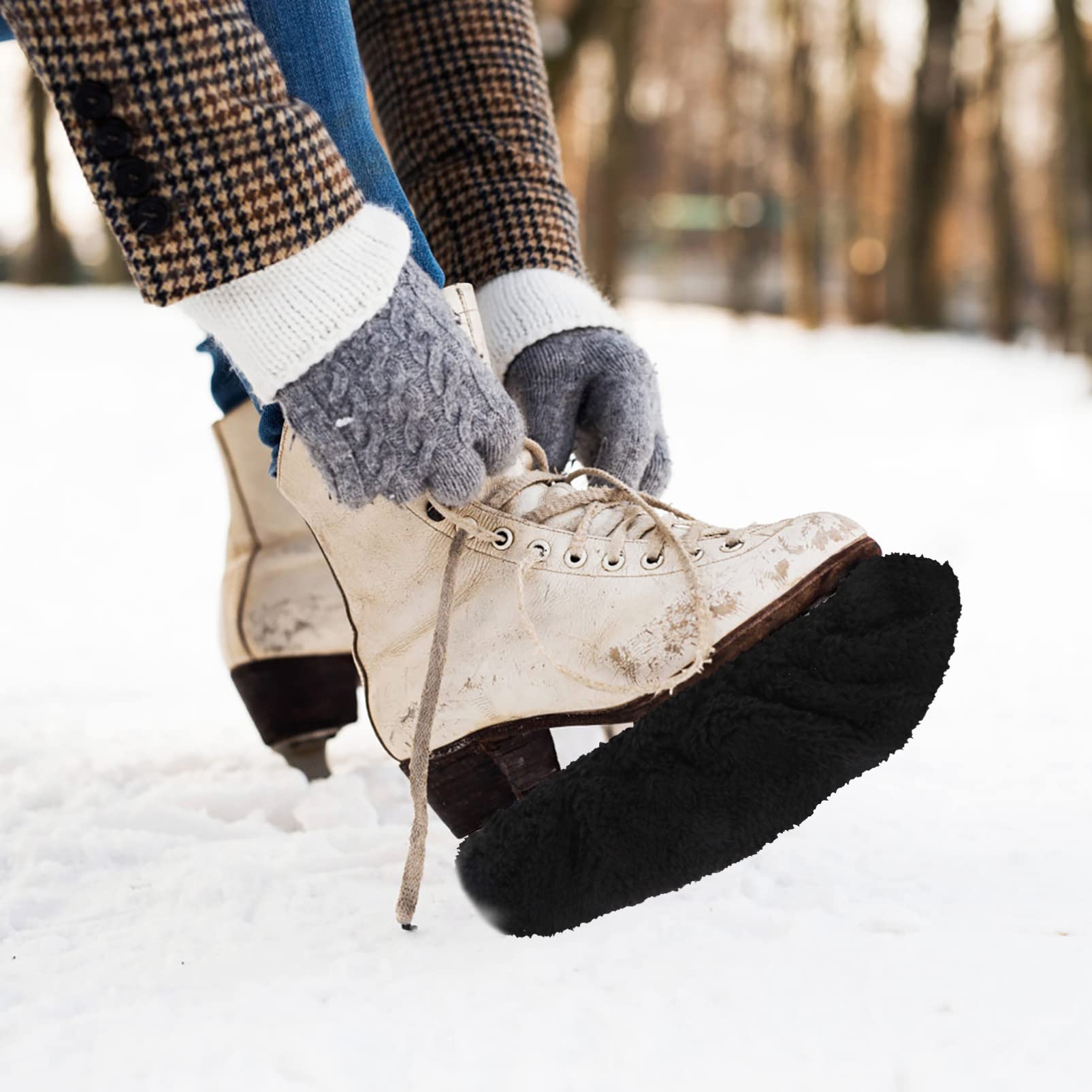 BESPORTBLE 4paires Couvre-Lames De Patinage De Respirantes Et Légères pour Lames Housse Résistante à Usure pour Patins à Glace pour Skateurs Amateurs Et Professionnels
