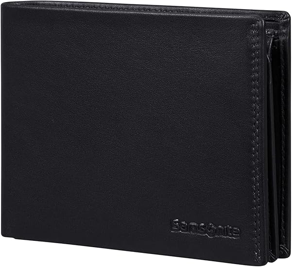 Porte-cartes En Cuir De Vachette Samsonite Attack 2 - Noir - 7.6x10 Cm - RFID