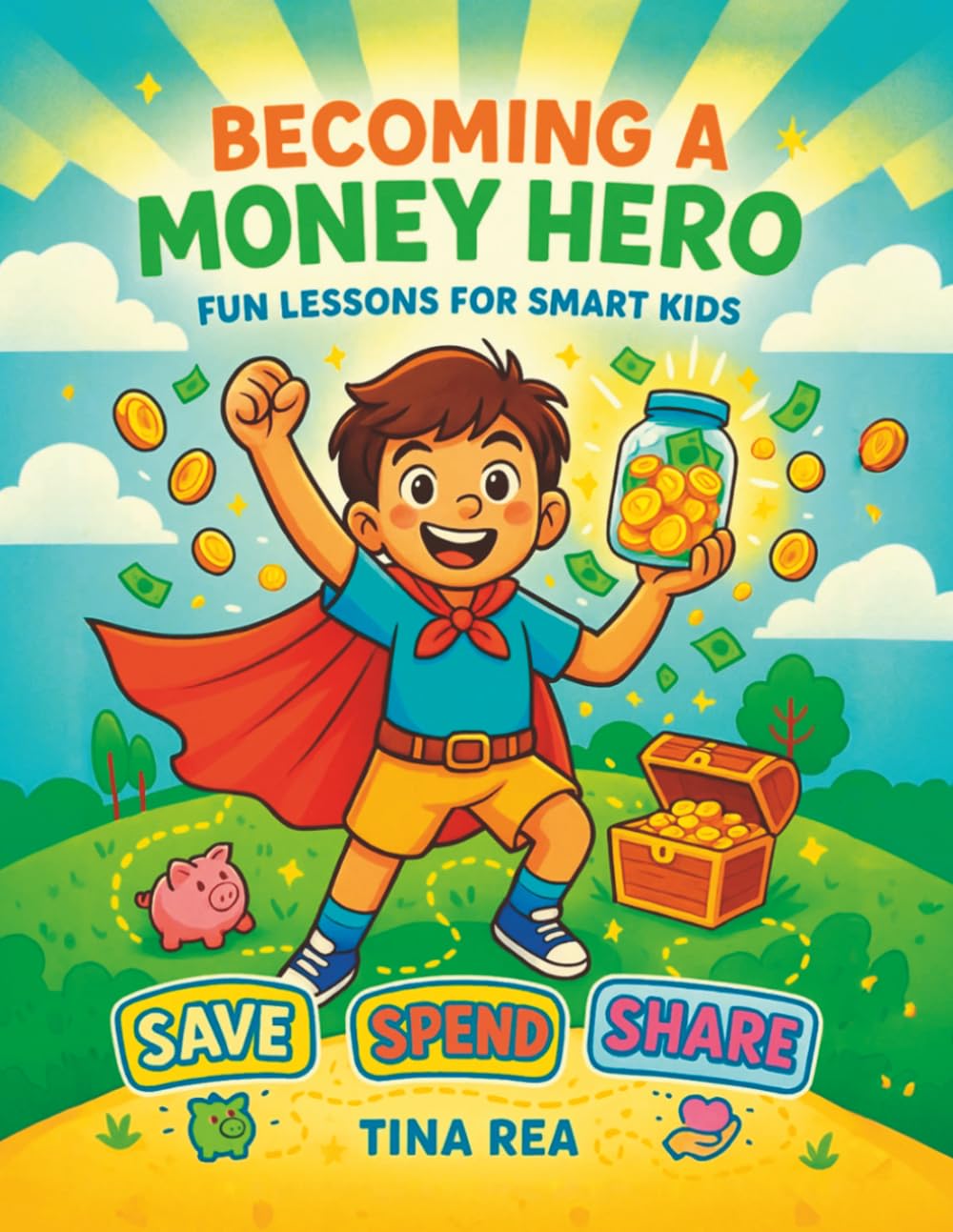Becoming a Money Hero Fun Lessons for Smart Kids: The Ultimate Money Book for Kids to Learn Saving, Spending, and Entrepreneurship