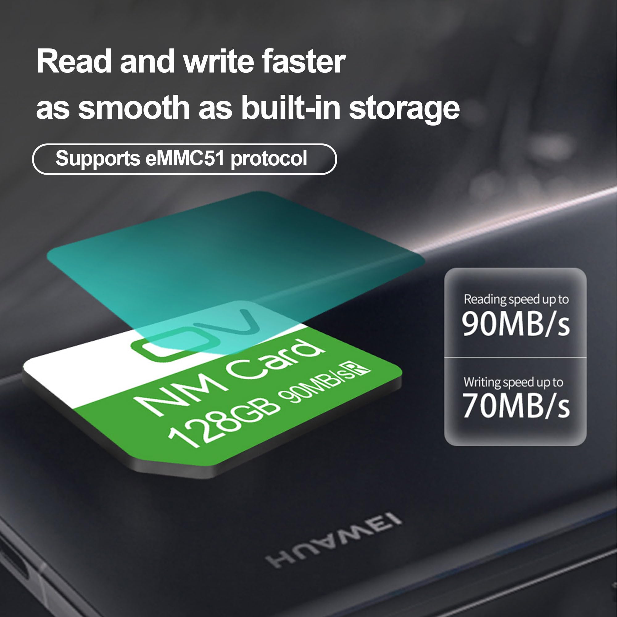Huawei Mate 20 Pro　メモリカード付属128 Amazon.com: OV NM Card 128GB 90MB/S Nano Memory Card Compatible