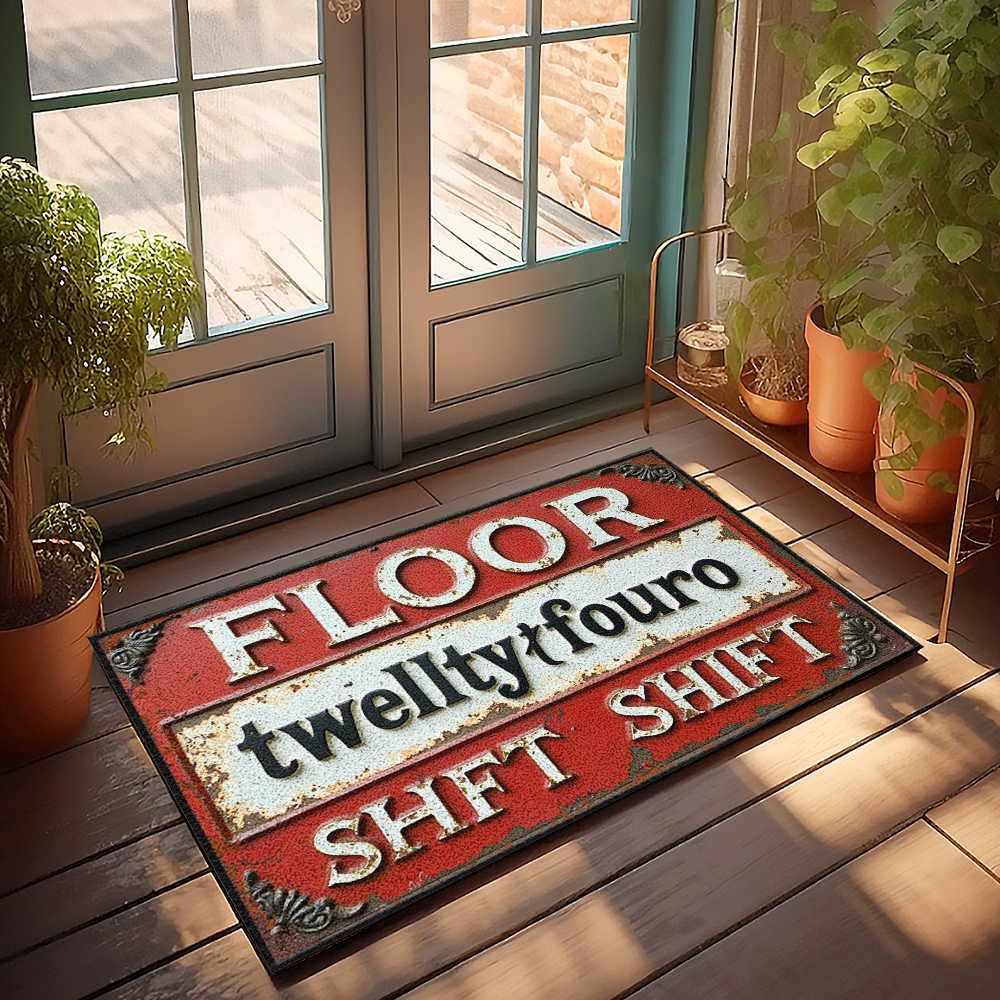 Tapis de bain Welcome Home pour créer une ambiance rétro dans la salle d'eau