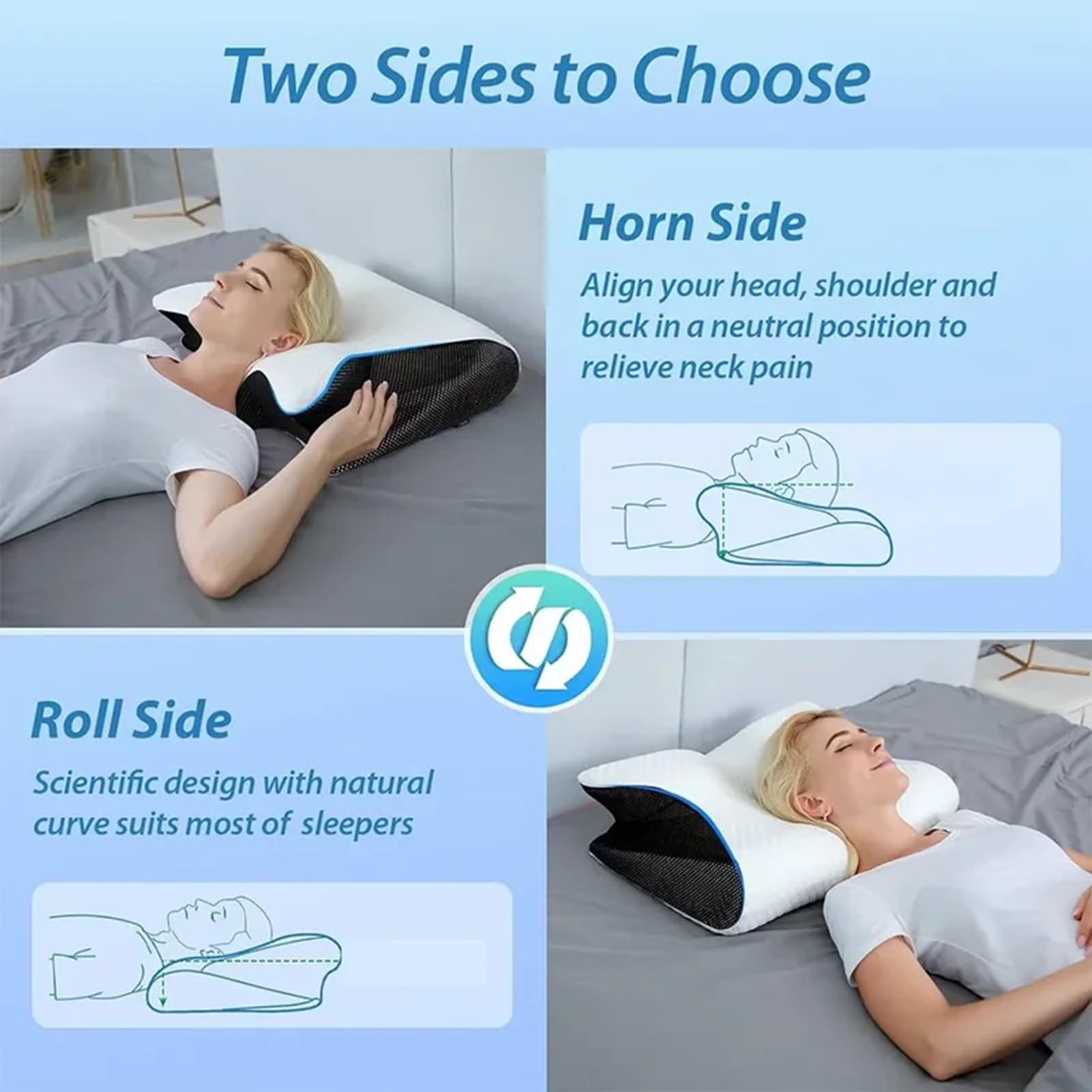 Memory Foam Nackenkissen Orthopädisches Kissen Aus Memory Foam