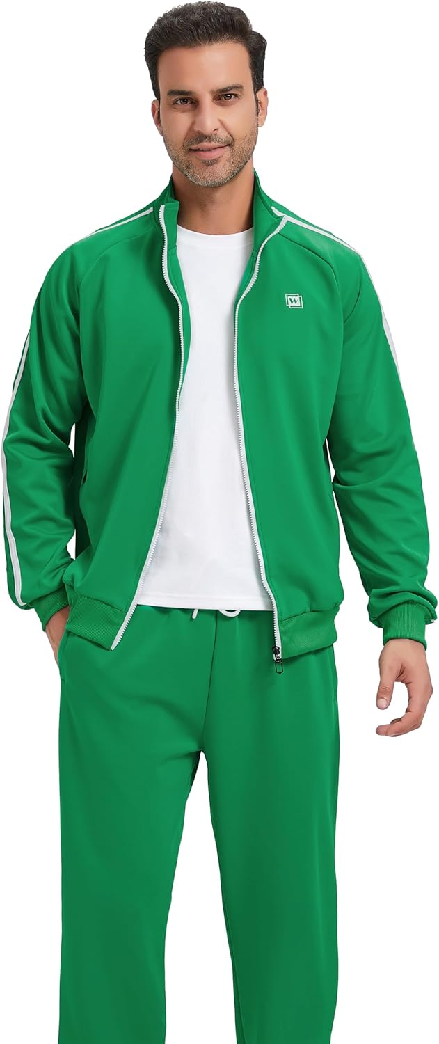 Men's Tracksuits Athletic Sportswear Casual Full Zip Sweatsuit for Men 2 Piece Outfits - Image 3