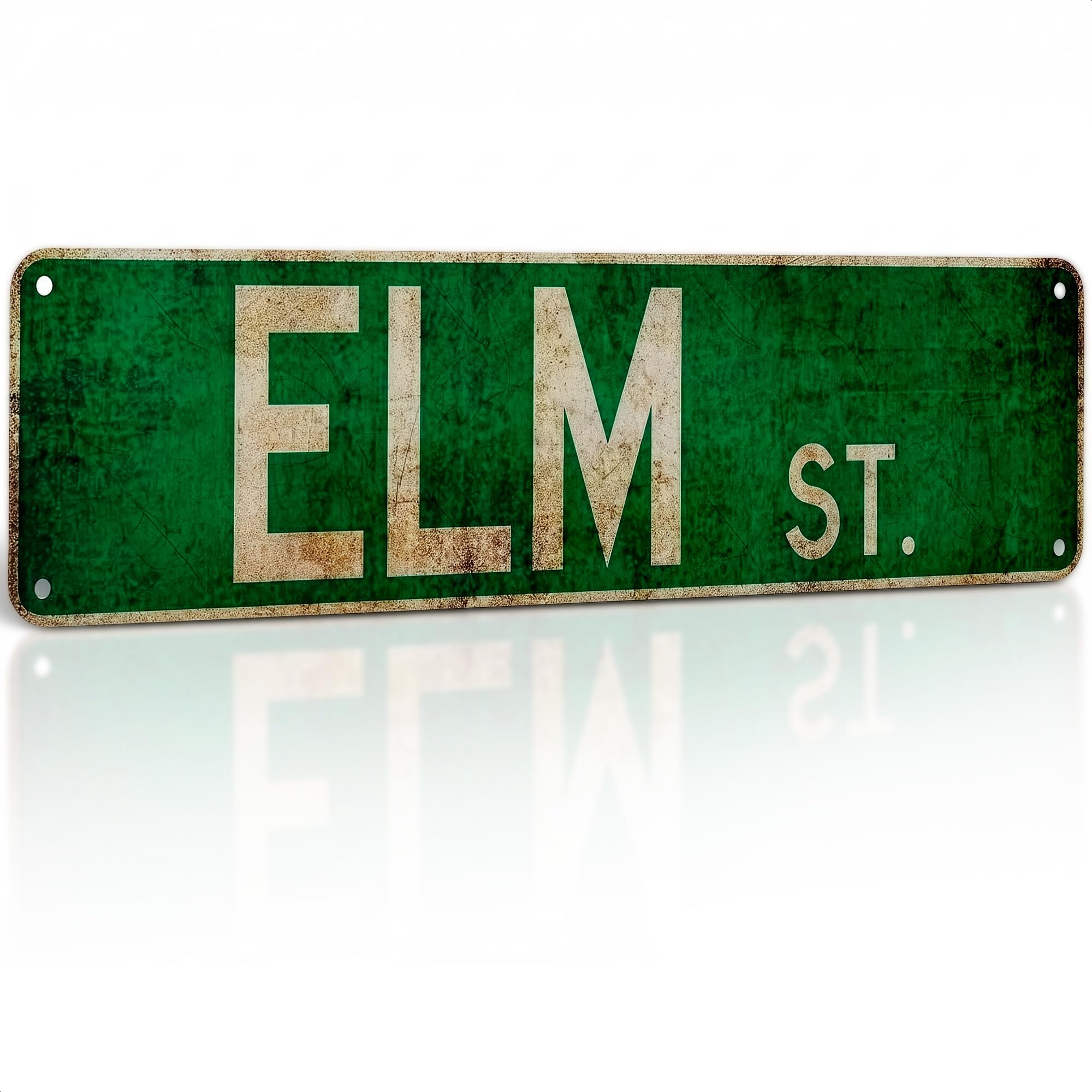 Metal Tin Sign Elm St Street Signs Outdoor Road Signs 16X4Inch