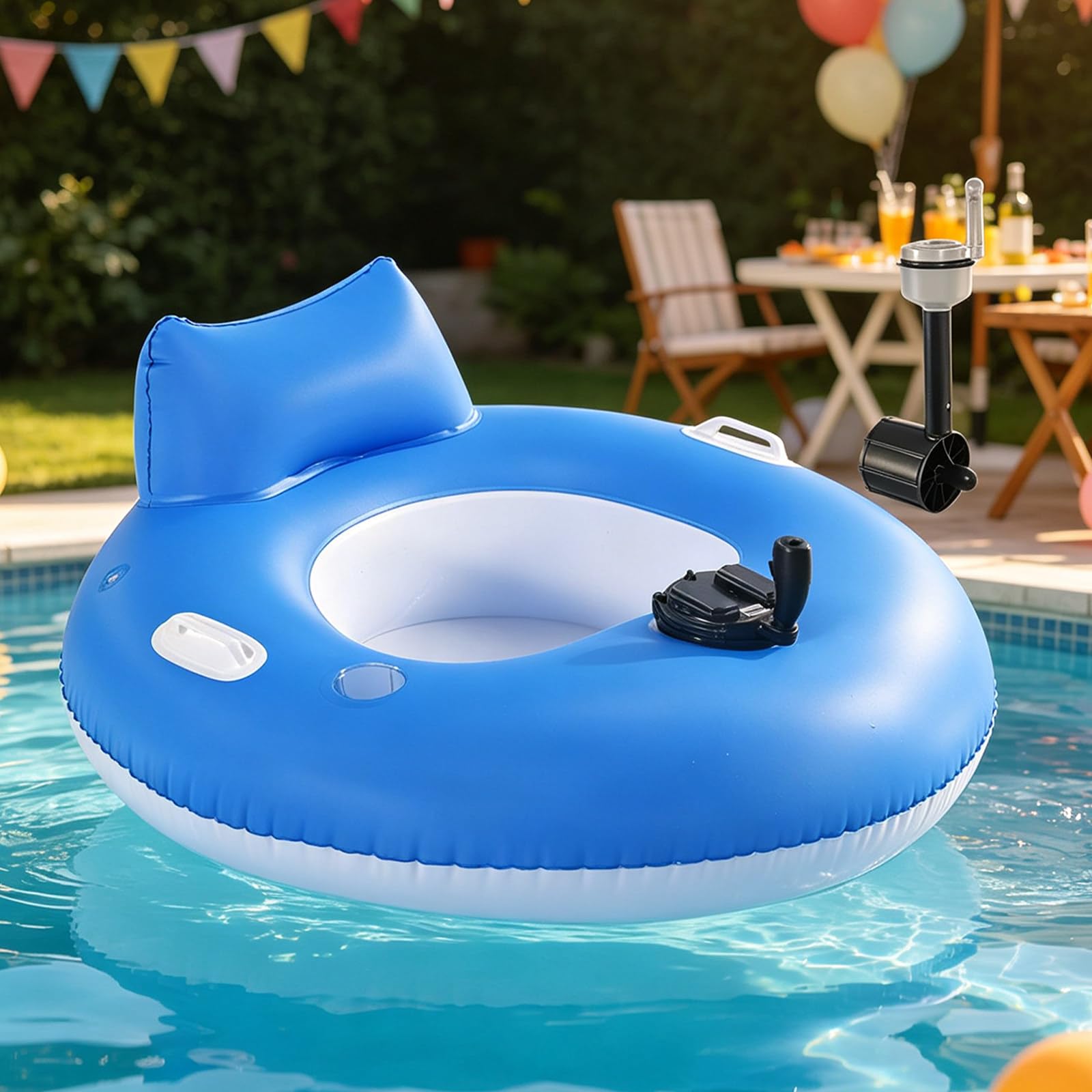SHAHRYAR Portable Electric Water Float for Adults, 360-Degree Propeller Adrycellbattery