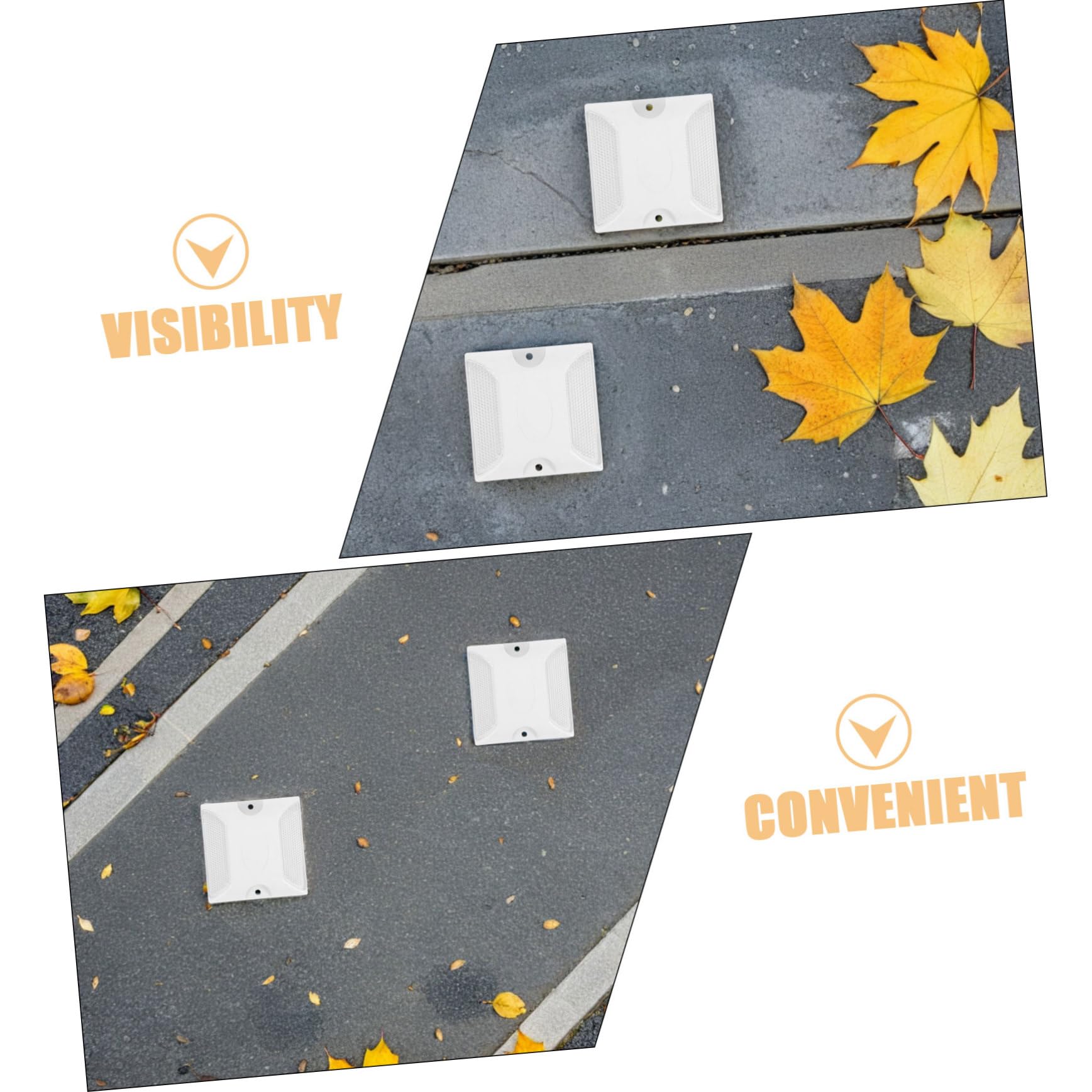 3 series Reflectores De Reflectores De Seguridad Para Pavimento Marcadores De Seguridad Marcadores De Cruce De Peatones 10 piezas x 3