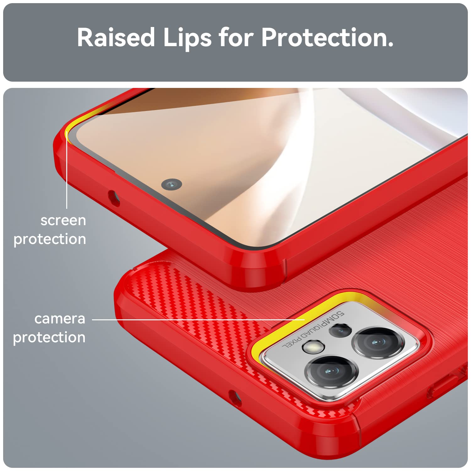 SEAHAI Cover Per Motorola Moto G32, Ultra Sottile Custodia In TPU