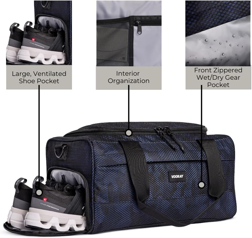 Vooray 23L Boost Duffel Bag – Small Travel & Gym Bag with Shoe Pocket, Weekender for Women & Men, Ideal for Overnight, Sports, and Workouts - Image 2