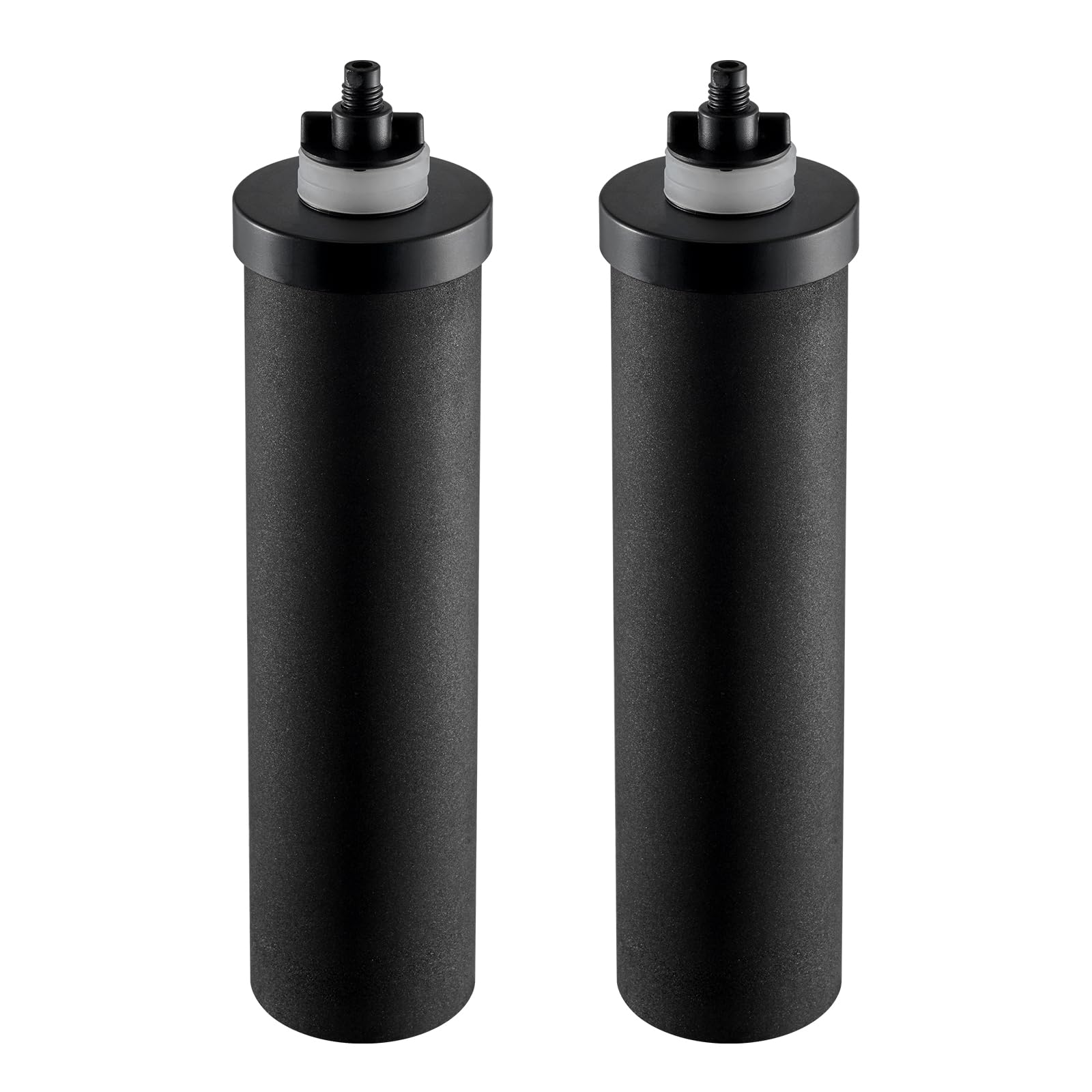 VEVOR Filtres à Eau de Rechange Lot de 2, Purificateur d’Eau Compatible avec la Plupart des Marques, Filtre à Charbon Actif pour Système de Filtration d'Eau par Gravité, Facile à Remplacer, Noir