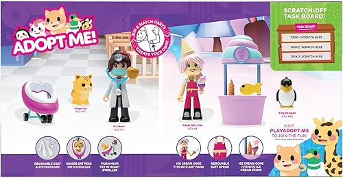 Miniatura 5 de Adopt Me! Hospital and Ice Cream Parlour Paquete de amigos Exclusivo de Tienda Mejor juego en línea Código de artículo virtual exclusivo