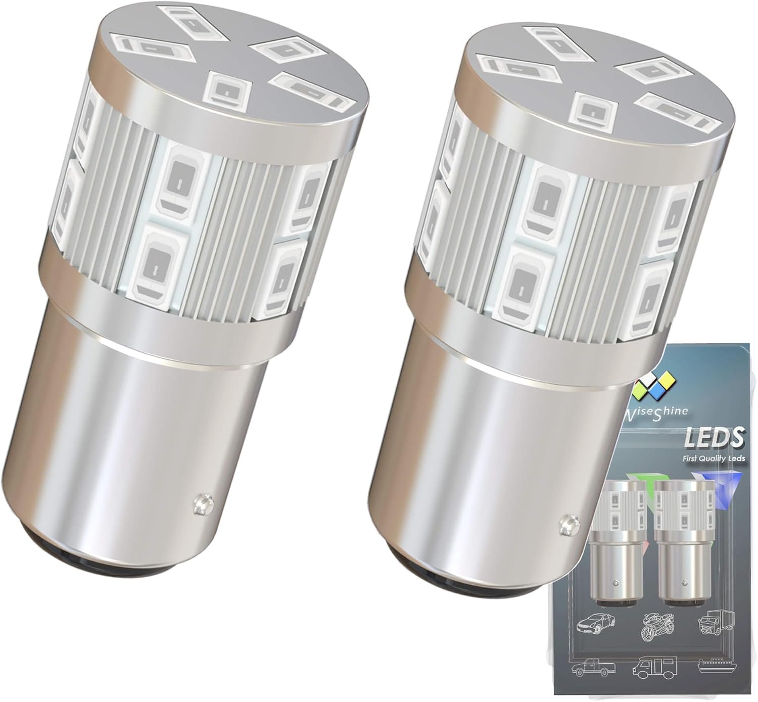 1142 BA15D LED Bulb Blue 1076 1130 1176 1004 RV Light Bulb for Car Lanscape Camper RV Truck Interior Tail Light Non Polarity DC/AC 12V-24V (Pack 2)