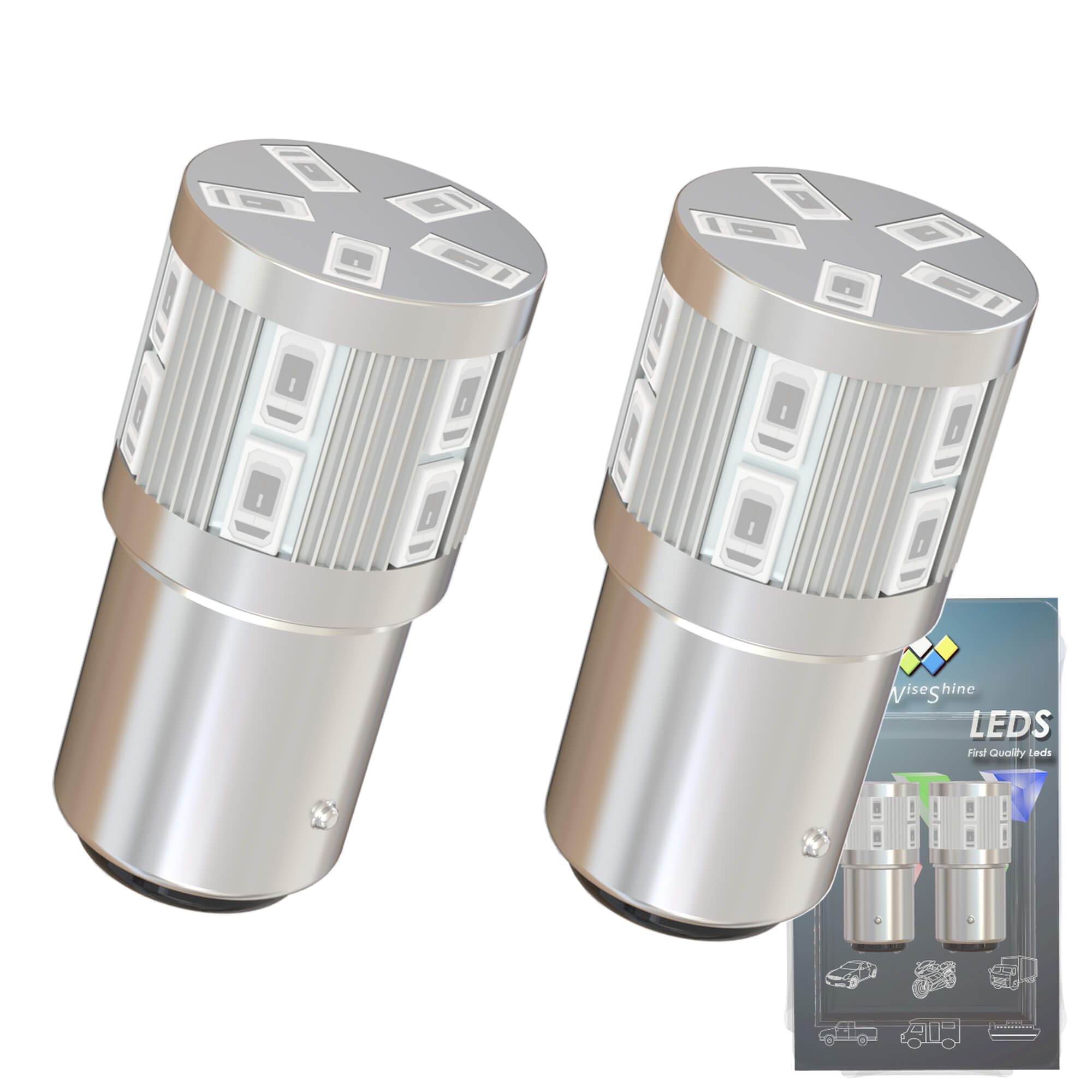 1142 BA15D H/L LED Bulb Blue 1076 1176 1004 RV Light Bulb for Car Lanscape Camper RV Truck Interior Tail Light DC 12V-24V (Pack 2)