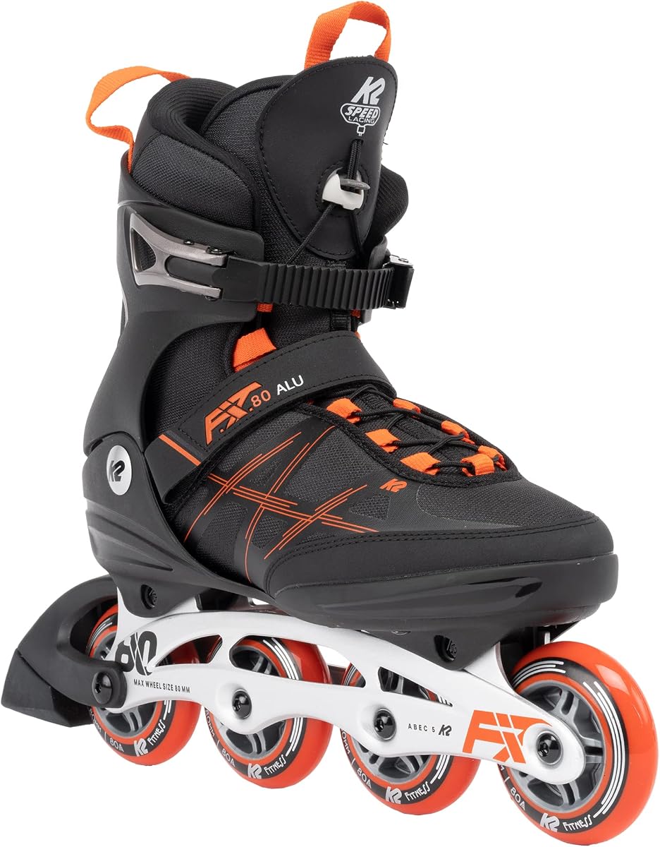 K2 F.I.T. 80 ALU Black Mens Inline Skates