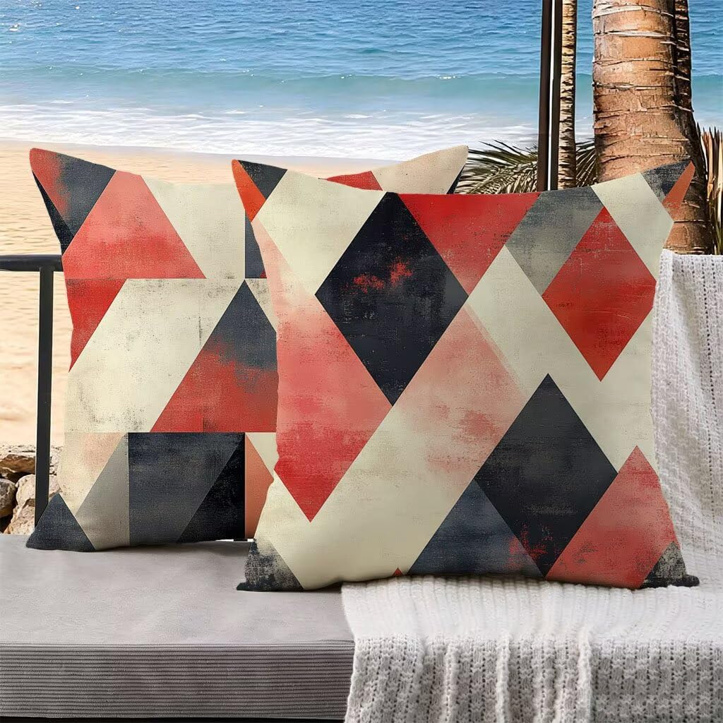 Housse de coussin extérieur imperméable 60x60 velours pour canapé jardin