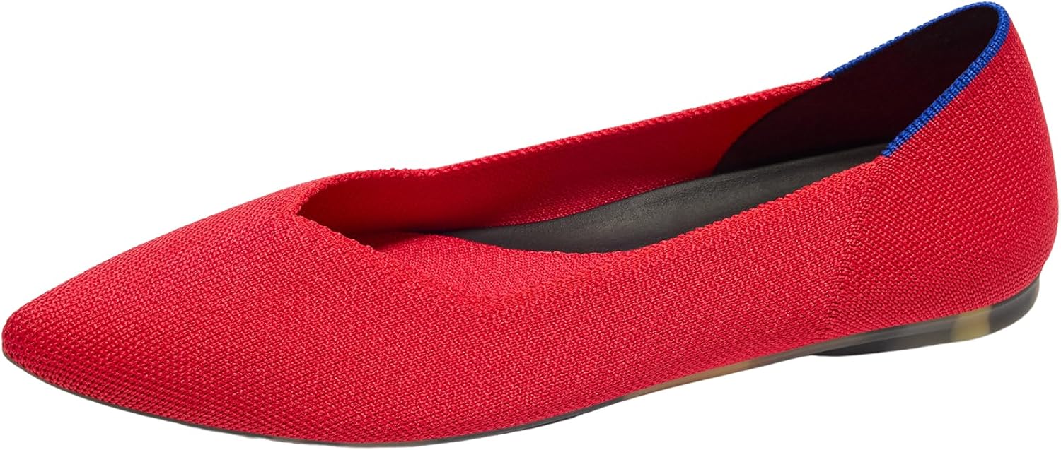 Rothy’s The Point II Women’s Slip-On Shoes, Pointed-Toe Flats, Made From Recycled Plastic Bottles & Machine Washable