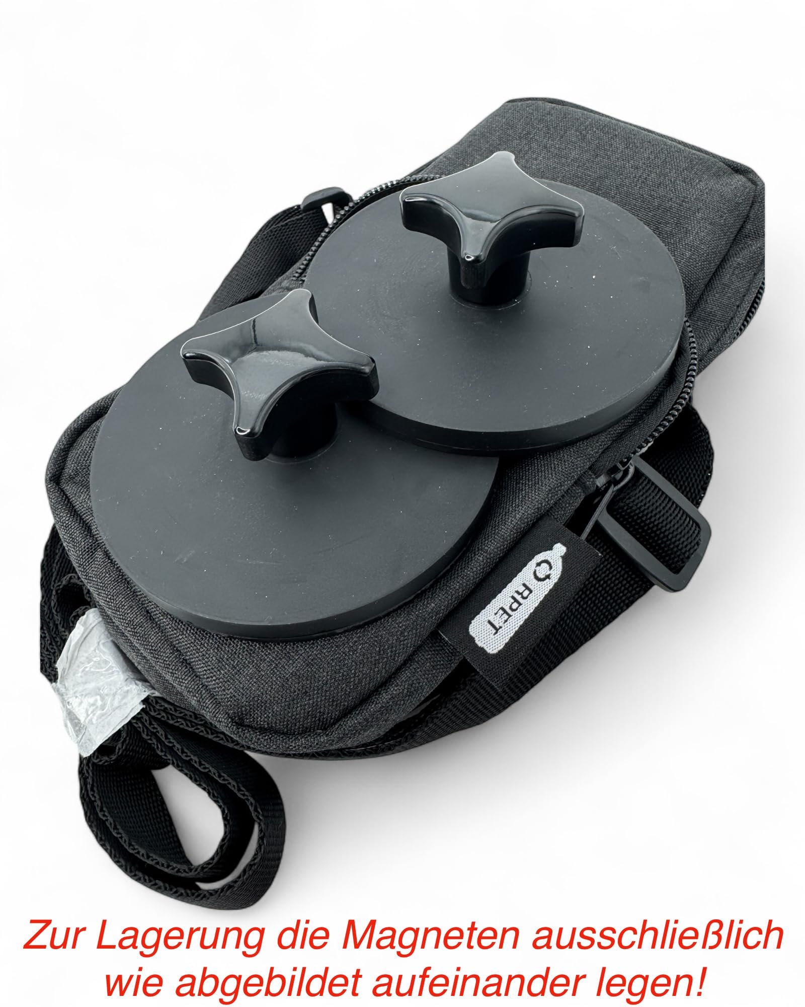 STYYL Magnetset - PRO - 2 Stück Universalmagnet-Befestigung mit jeweils 55kg Haftkraft - Magnethaken für Camping, Kastenwagen & Vanlife - gummierte Magnete - Camping Offrroad Camper Zubehör Gadget