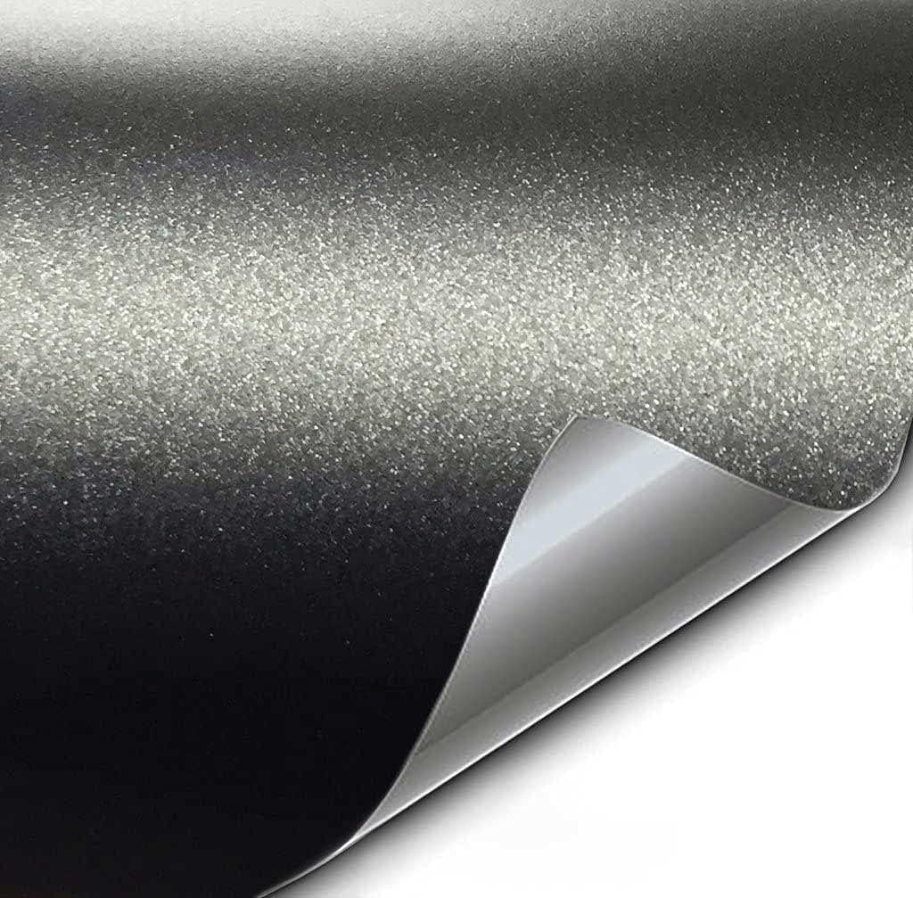 VViViD Black Matte Metallic Air-Release Adhesive Vinyl Pinstripe Tape Roll (1 Inch x 20ft)