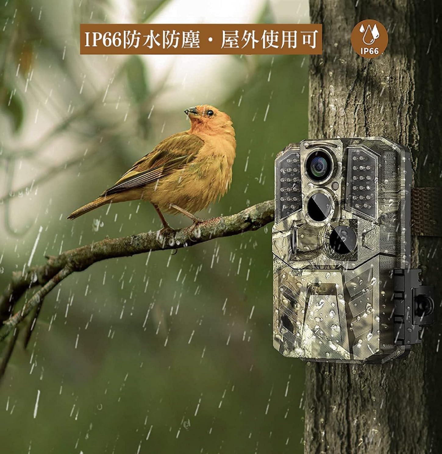 Amazon.co.jp: WOSODA トレイルカメラ 赤外線カメラ 防犯 センサー屋外