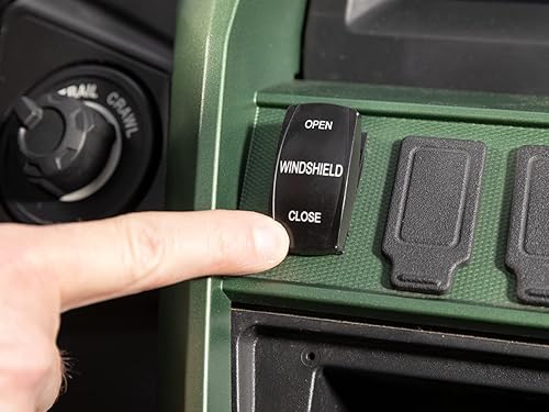 Miniatura 8 de SuperATV - Parabrisas abatible eléctrico para Yamaha Wolverine RMAX 24 2021+  Fabricado en Estados Unidos  250 veces más fuerte que el vidrio  Set