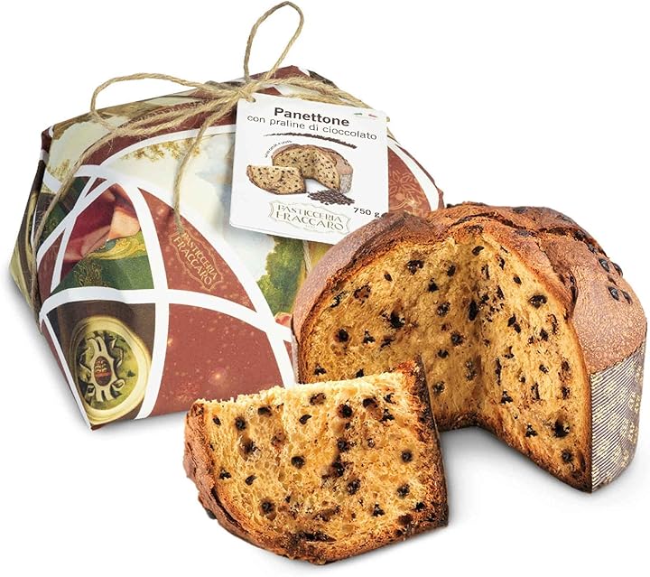 Fraccaro panettone artigianale con praline al cioccolato 750gr