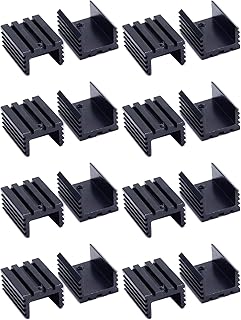 16PCS Aluminum Heat Sink 20 * 15 * 10mm Heatsinks Cooler for TO-220 Mos IC Cooling CPU Electronic Parts