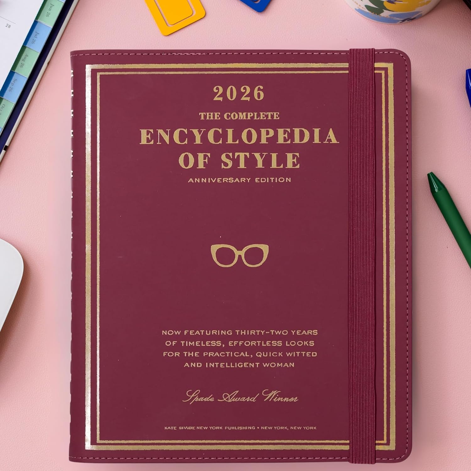 kate spade new york 2026 Large Weekly & Monthly Planner, 12 Month Soft Cover Agenda Dated January 2026-December 2026, Cute Planner with Stickers & Spiral Binding (Encyclopedia of Style) - Image 8