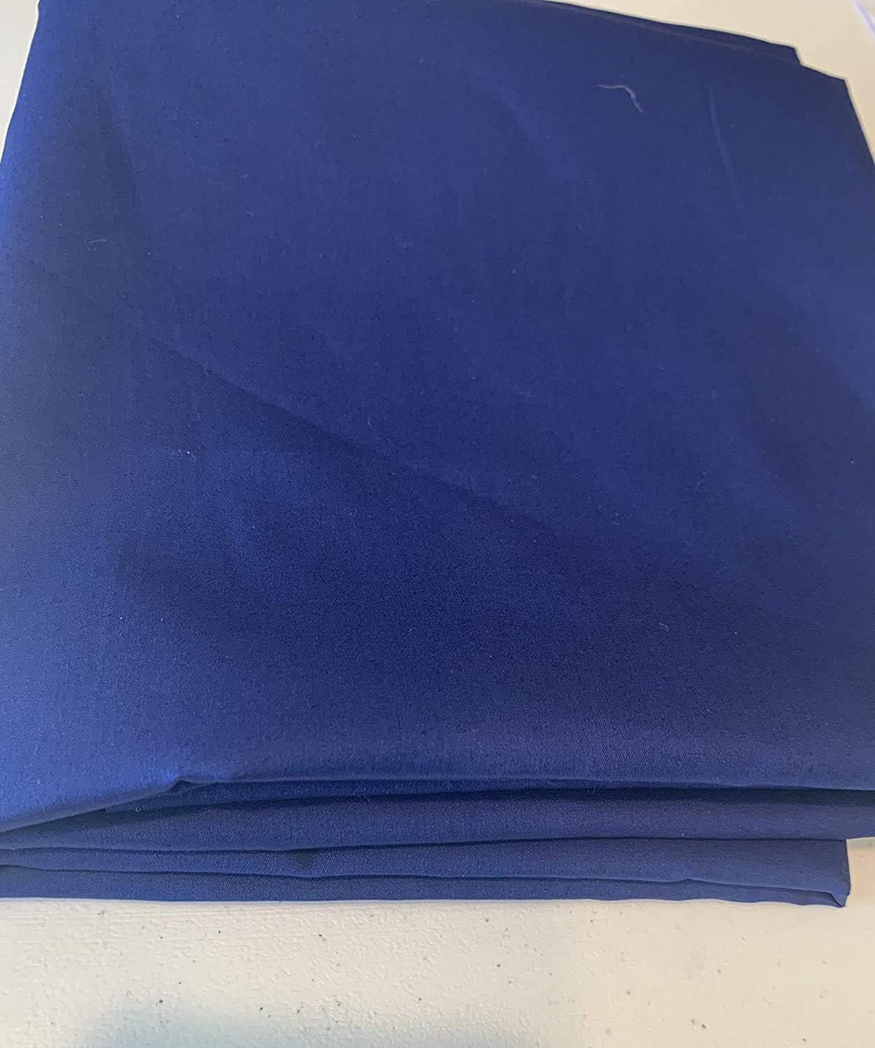 60" Wide Premium 100% Cotton Fabric by The Yard - Navy Blue