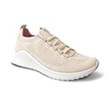 Aetrex Women's Carly Orthopedic Arch Support Knit Sneakers for Women- Plantar Fasciitis Relief Women Sneakers W/ Lace Up