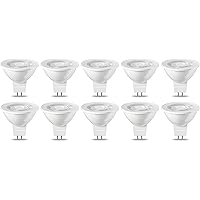 Amazon Basics 10 faretti LED GU5.3 MR16, 4.5 W (equivalente a 35 W)