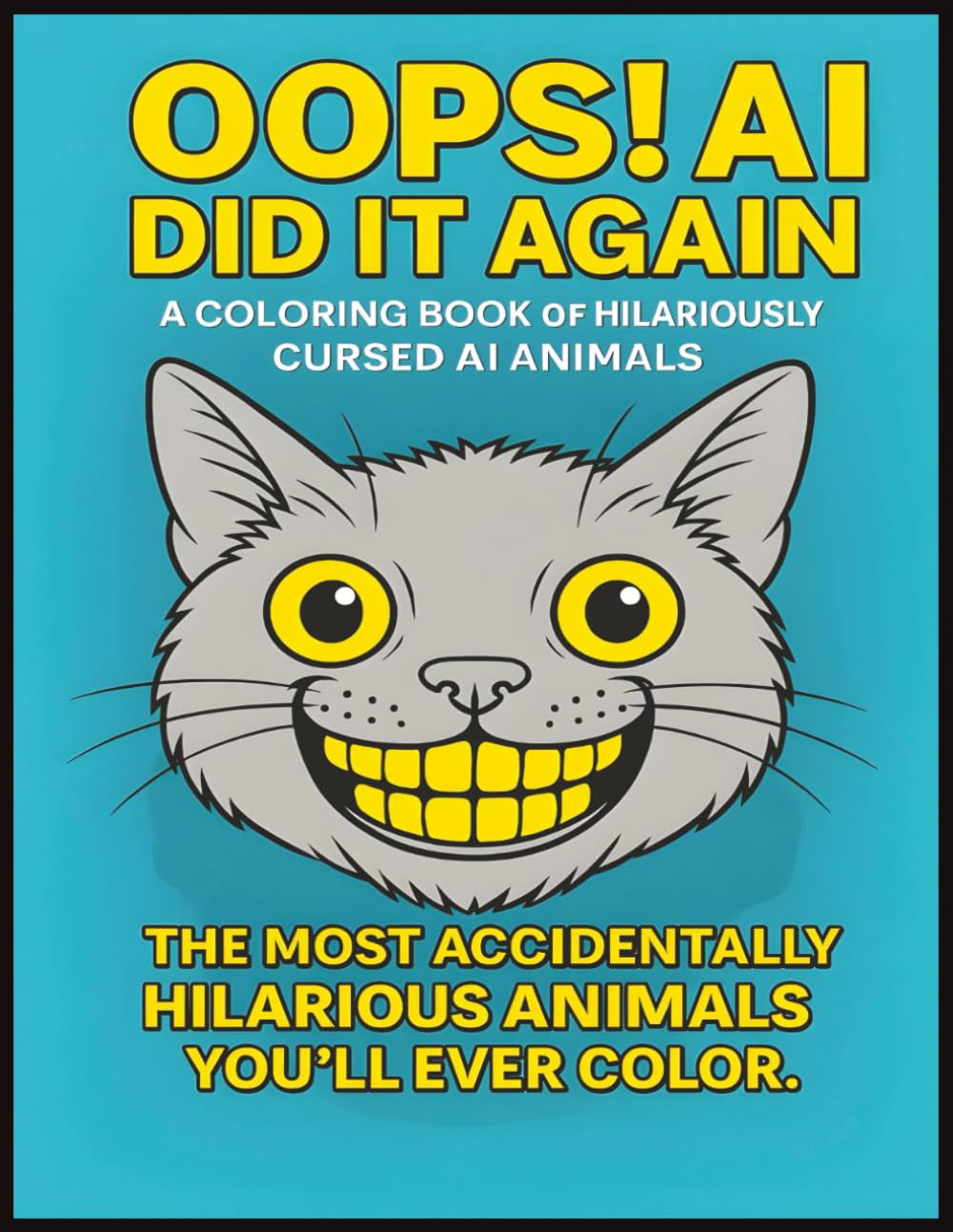 Oops! AI Did It Again: A Coloring Book of Hilariously Cursed AI Animals - The Most Accidentally Hilarious Animals You'll Ever Color