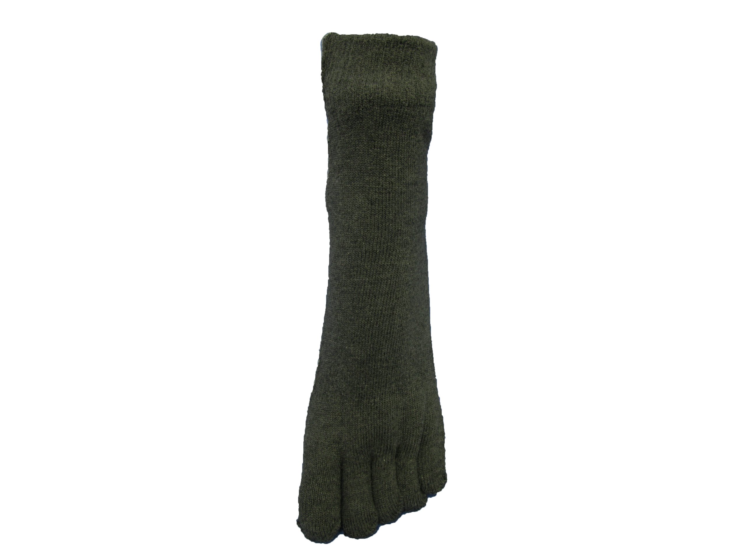 COUVER Charcoal 5 Finger Women's Stick Ankle Toe Sock Winter Use, (1 Pair)