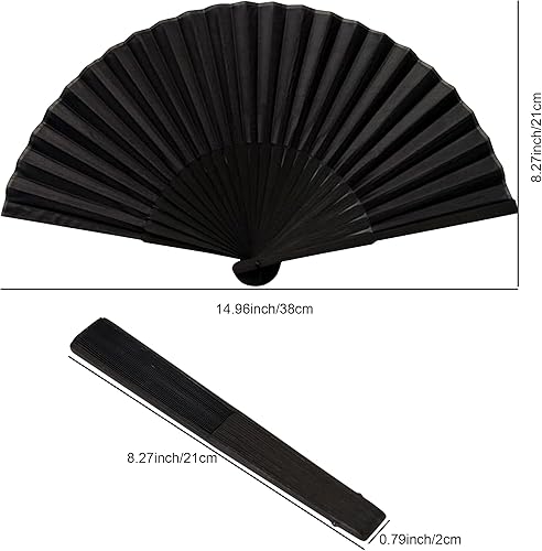 Miniatura 2 de DFDG Abanicos de mano personalizados a granel para recuerdos de boda, personaliza abanicos de seda plegables, regalo de fiesta para invitados,