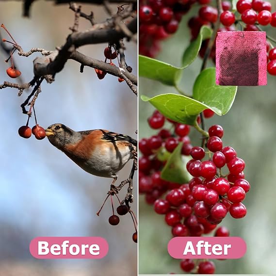 30Pcs Outdoor Bird Repeller Spice Pack, Bird Control Scarecrow, Effective Pigeon Deterrent, Bird Repellent Devices, Bird and Squirrel Deterrent, Humane Bird Scarer for Home Garden Patio