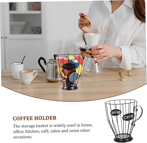 Miniatura 5 de Luxshiny decoración del soporte de la cápsula de café para la cocina accesorios de la máquina de café hierro soporte de la cápsula de café cesta de