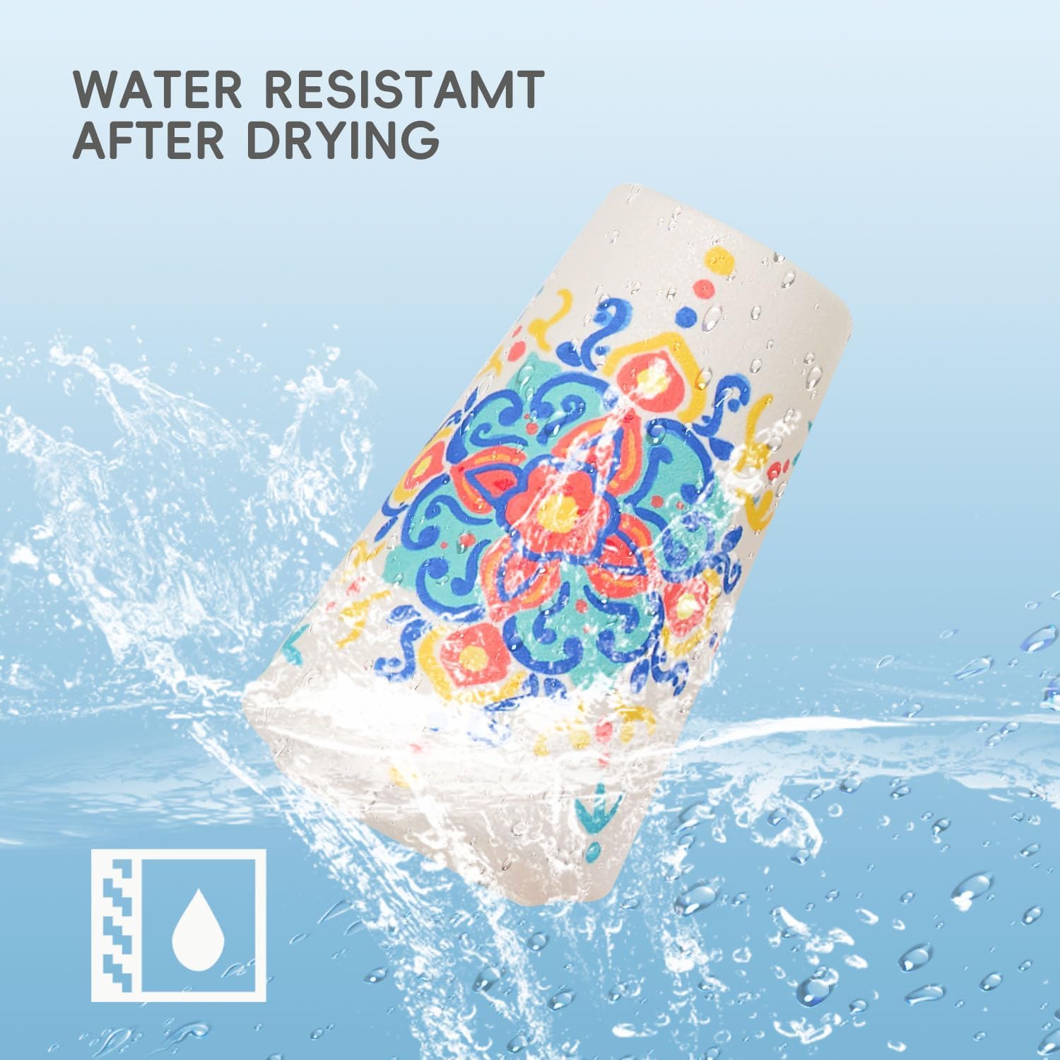 Arrtx 36 Colors Direct Liquid Ink Acrylic Paint Pens for Rock Painting, Brush Tip Acrylic Pen, Acrylic Markers, Waterproof Paint Marker, Art Supplies for Stone, Glass, Egg, Wood, DIY Crafts