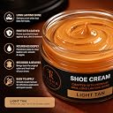 TANNR Light Tan Shoe Cream Polish for Leather Shoes | Premium Wax Based Shoe Polish Cream | Restores Color, Shine & Leather Protection | Long Lasting Finish | 50g gallery image