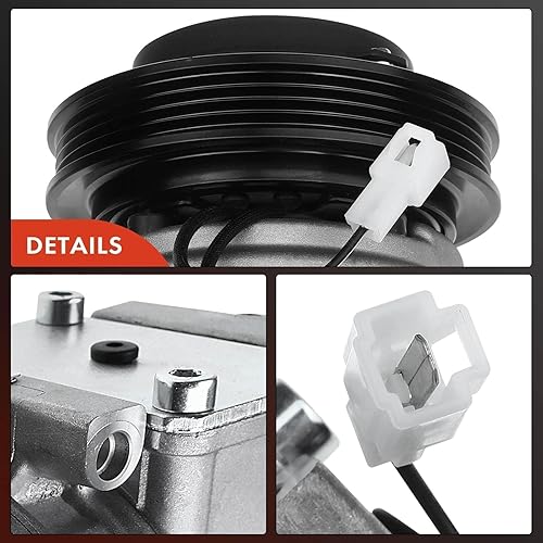 Miniatura 9 de A-Premium Compresor de aire acondicionado con embrague compatible con Acura Integra 1990-2001, NSX 1991-2005 y Honda Civic 1999-2000, solo para tipo