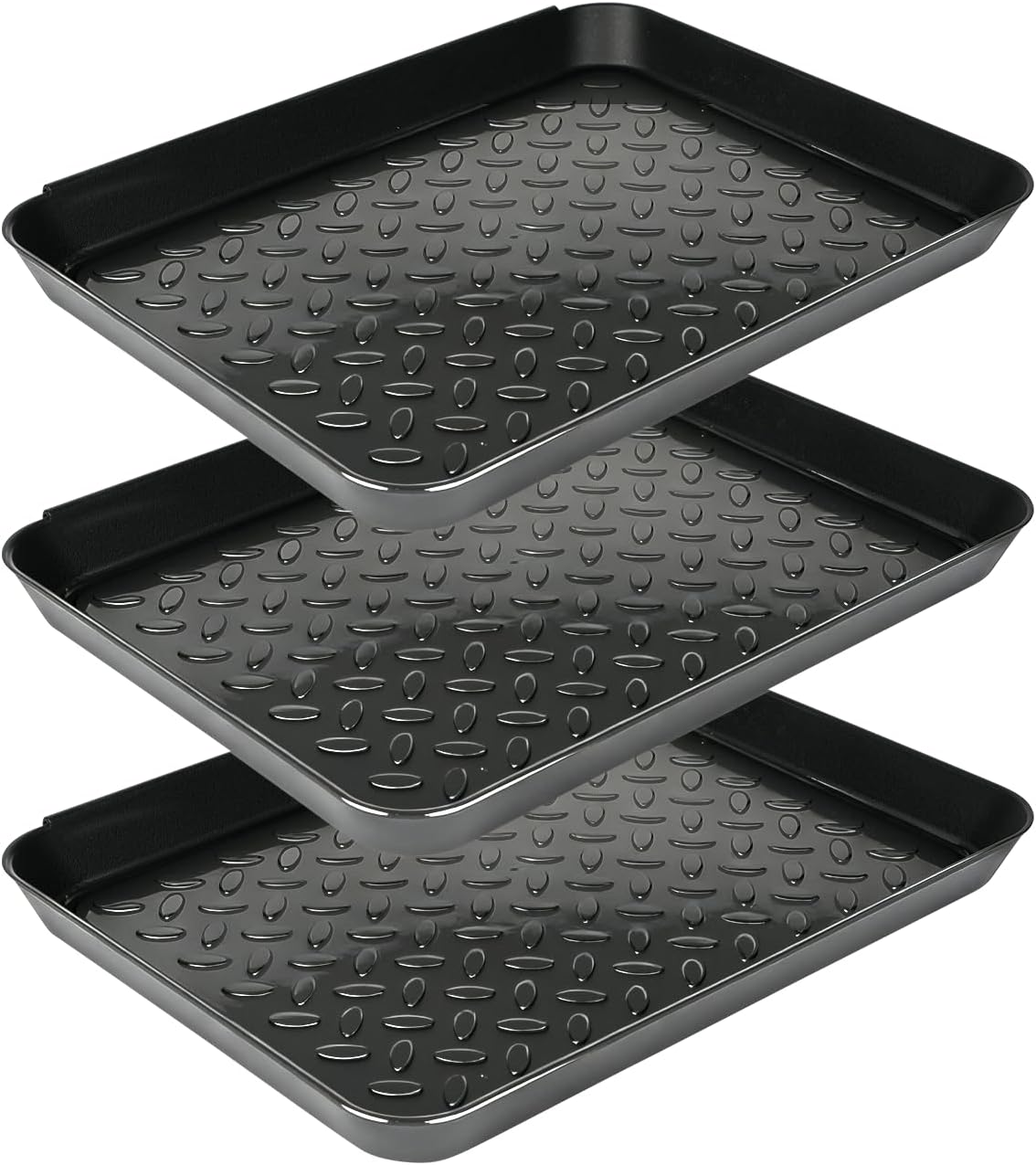 5Pcs Boot Tray 14 x 11 Inch Waterproof Boot Mat Wet Shoe Tray & Pet Food Mat, Multi-Purpose Garden Tool for Entryway Indoor Boots Shoes Pets
