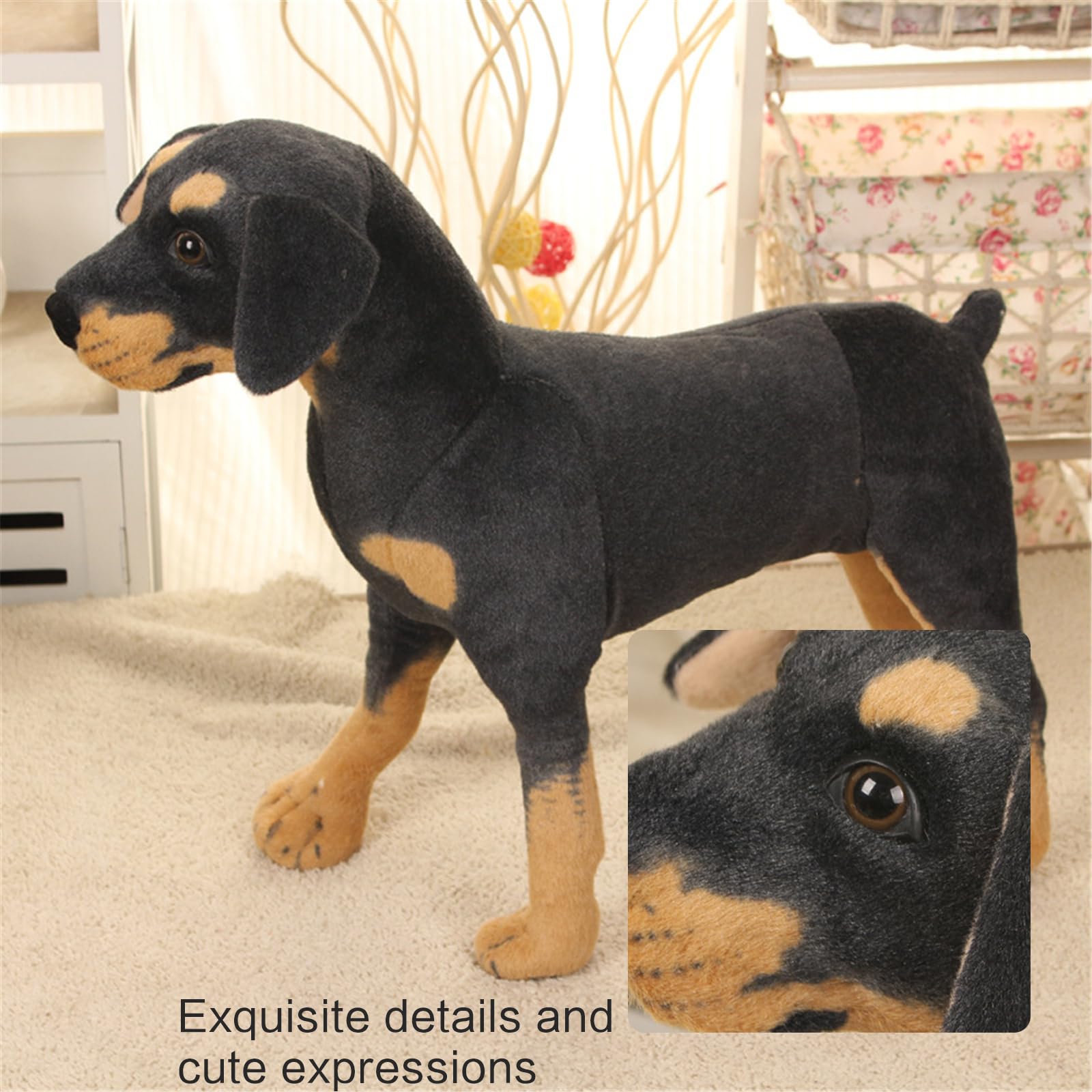 Lindo perro peluche almohada de peluche suave tamaño grande para la decoración del hogar grande grande