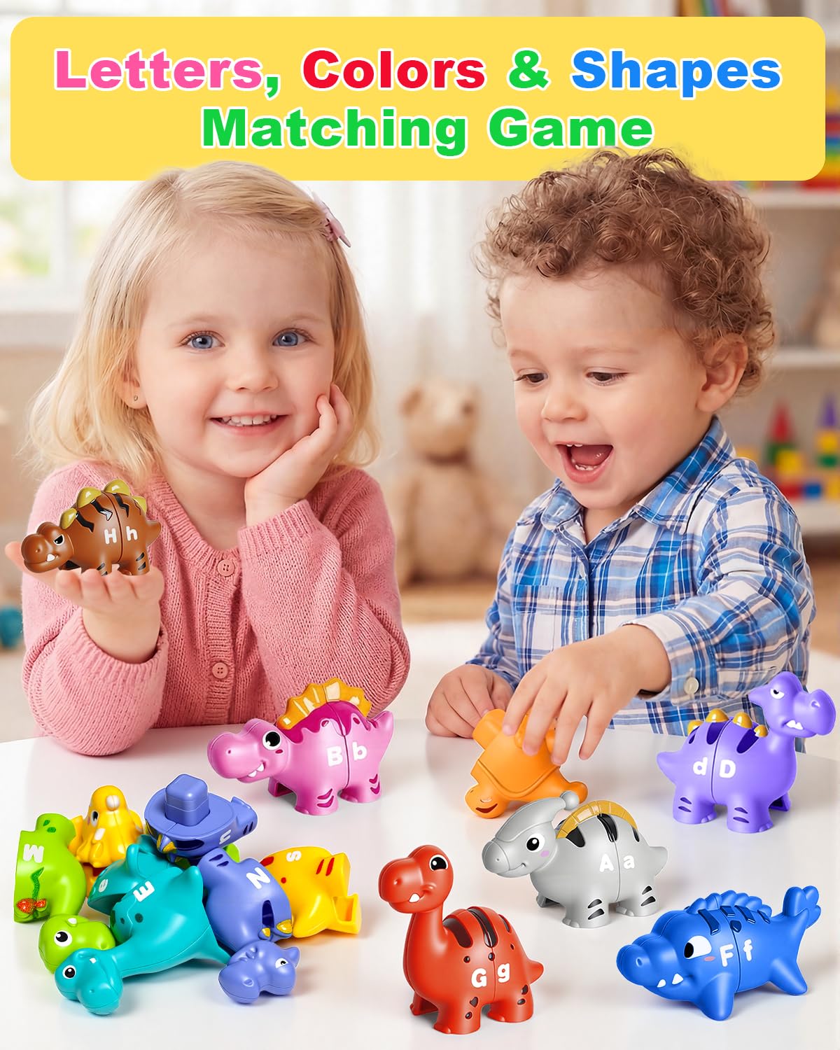 Dinosaur Alphabet Toys for Toddlers - Learn Letters! -3